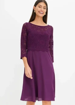 Sale Minikleid mit Spitze Damen Festliche Mode|Kleider