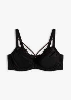 Damen bonprix Große Cups D-H|Nachhaltigere Materialien|Minimizer-BH mit abnehmbaren dekorativen Glitzerstraps