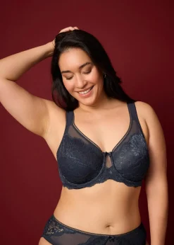 Discount Minimizer-BH mit gepolsterten Trägern Damen Große Cups D-H|Nachhaltigere Materialien