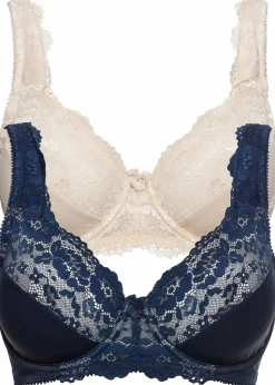 Best Minimizer-BH mit gepolsterten Trägern (2er Pack) Damen Große Cups D-H|Bhs