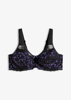 Damen bonprix Wäsche·Dessous|Wäsche·Große Cups D-H|Minimizer-BH mit gepolsterten Tägern und zarter Spitze