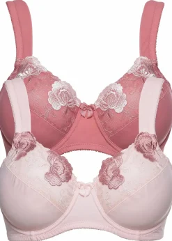 New Minimizer-BH mit gepolsterten Trägern (2er Pack) Damen Große Cups D-H|Nachhaltigere Materialien