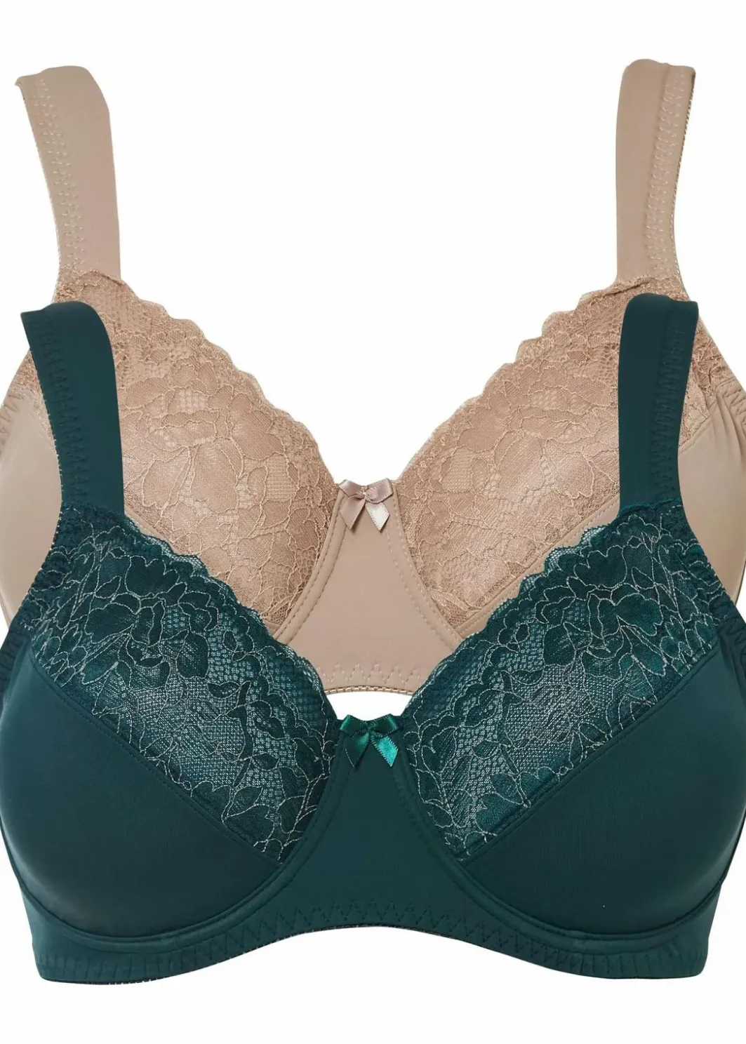 Hot Minimizer-BH mit gepolsterten Trägern (2er Pack) Damen Wäsche·Dessous|Wäsche·Große Cups D-H