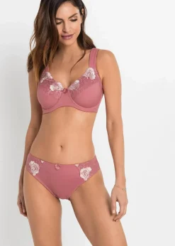 Damen bonprix Große Cups D-H|Nachhaltigere Materialien|Minimizer-BH mit gepolsterten Trägern (2er Pack)