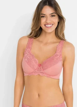Damen bonprix Große Cups D-H|Bhs|Minimizer-BH mit gepolsterten Trägern (2er Pack)