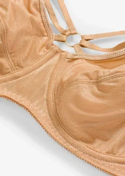 Damen bonprix Wäsche·Dessous|Wäsche·Große Cups D-H|Minimizer-BH mit schimmerndem Material