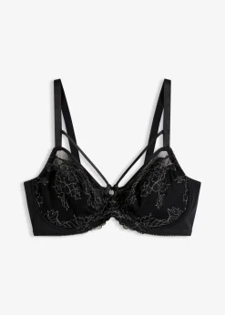 Damen bonprix Wäsche·Dessous|Wäsche·Große Cups D-H|Minimizer-BH mit zarter Spitze