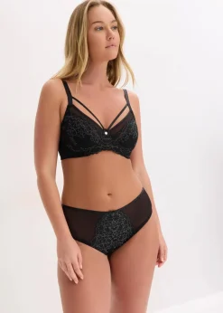 Damen bonprix Wäsche·Dessous|Wäsche·Große Cups D-H|Minimizer-BH mit zarter Spitze