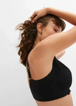 Damen bonprix Große Cups D-H|Nachhaltigere Materialien|Minimizer-BH ohne Bügel mit gepolsterten Trägern