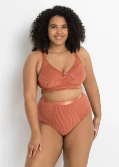 Damen bonprix Große Cups D-H|Bhs|Minimizer-BH ohne Bügel mit gepolsterten Trägern
