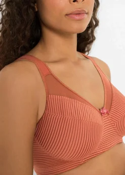 Damen bonprix Große Cups D-H|Bhs|Minimizer-BH ohne Bügel mit gepolsterten Trägern