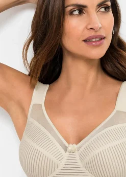 Damen bonprix Große Cups D-H|Bhs|Minimizer-BH ohne Bügel mit gepolsterten Trägern