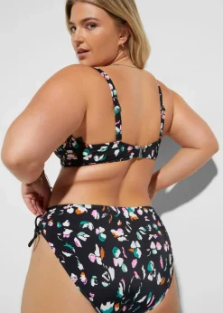 Damen bonprix Nachhaltigere Materialien|Bademode·Bikinis|Minimizer-Bikini mit Bindebändern (2-tlg.Set)