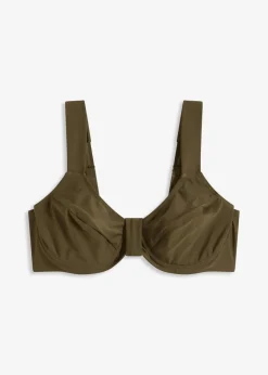 Damen bonprix Nachhaltigere Materialien|Bademode·Bikinis|Minimizer-Bikinioberteil mit breiten Trägern