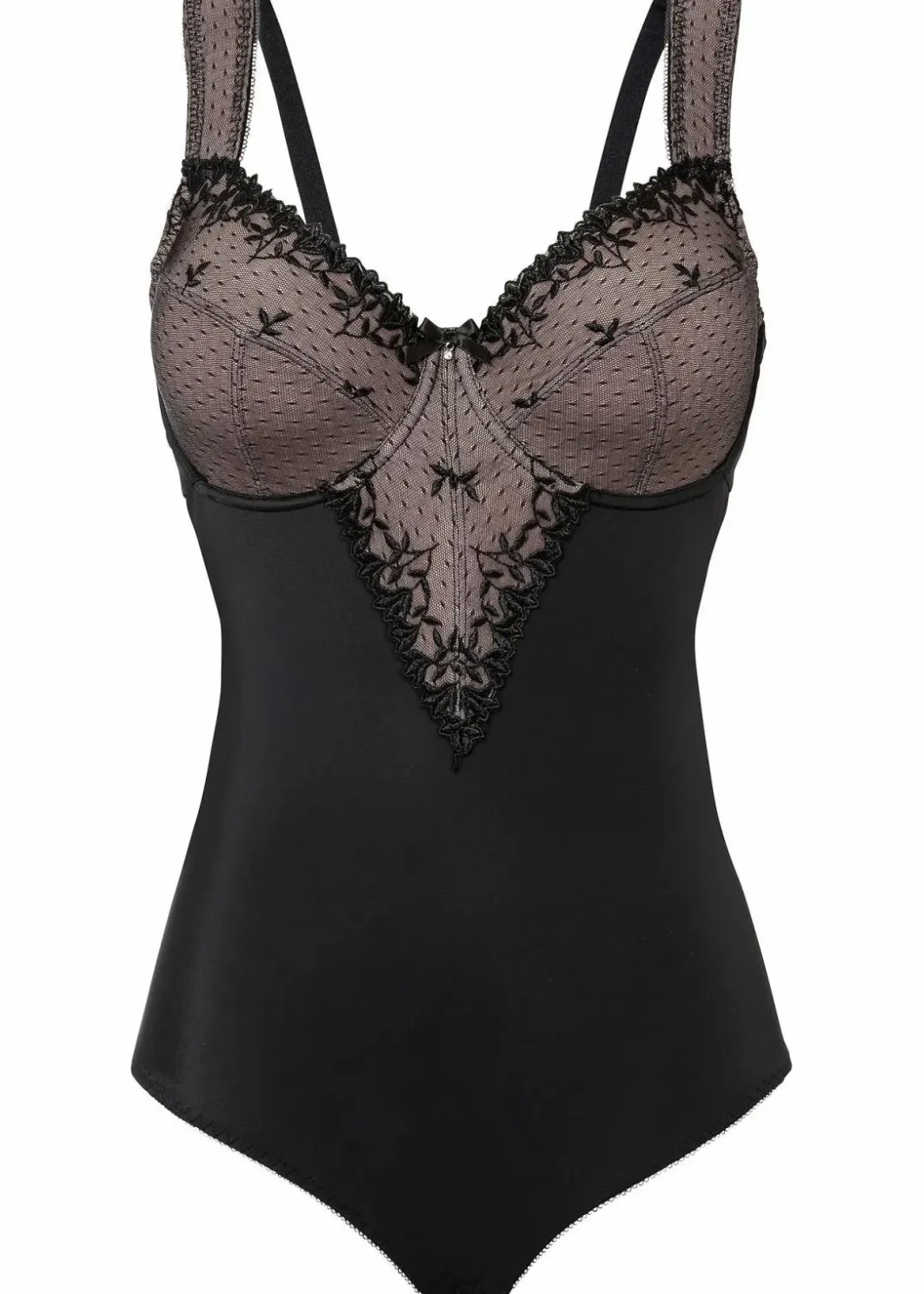 Outlet Minimizer-Body mit Stickerei Damen Wäsche·Bodies|Wäsche·Dessous