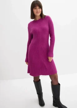 Damen bonprix Bekleidung·Umstandsmode|Bekleidung·Pullover & Strickjacken|Mini-Strickkleid aus softem Viskose-Mix