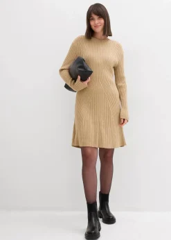 Sale Mini-Strickkleid aus softem Viskose-Mix Damen Nachhaltigere Materialien|Kleider