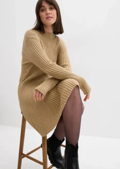 Sale Mini-Strickkleid aus softem Viskose-Mix Damen Nachhaltigere Materialien|Kleider