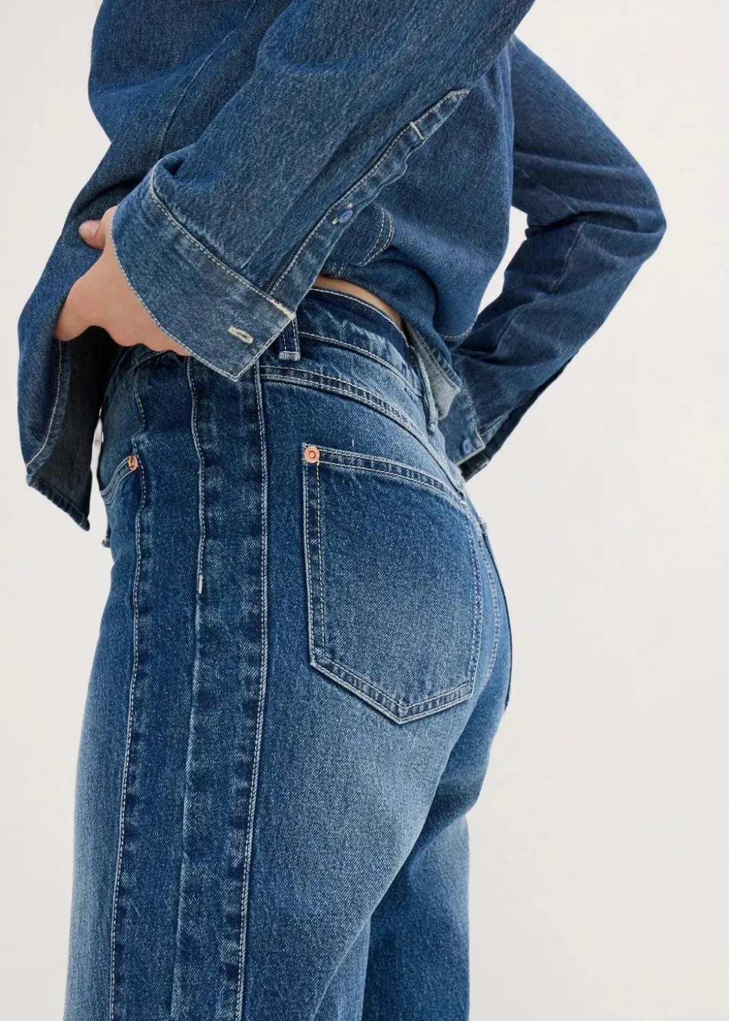 New Mom Jeans High Waist Damen Bekleidung·Shirts & Tops|Jeans