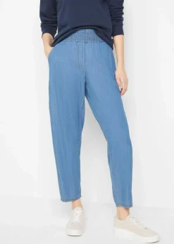 Damen bonprix Bekleidung·Shirts & Tops|Jeans|Mom-Jeans High Waist, Bio-Baumwolle