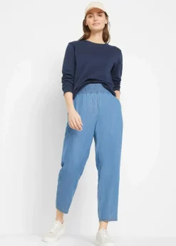 Damen bonprix Bekleidung·Shirts & Tops|Jeans|Mom-Jeans High Waist, Bio-Baumwolle