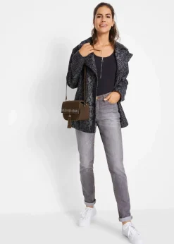 Mom-Jeans Mid Waist, Komfort-Stretch Damen Jeans|Kurzgrößen