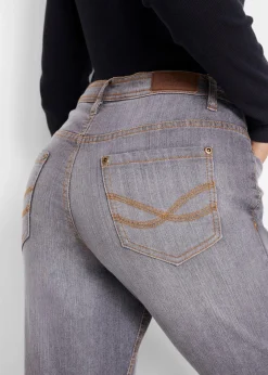 Mom-Jeans Mid Waist, Komfort-Stretch Damen Jeans|Kurzgrößen