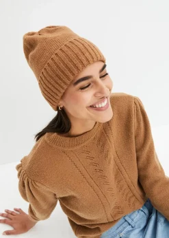 Damen bonprix Nachhaltigere Materialien|Mützen, Caps & Hüte|Mütze