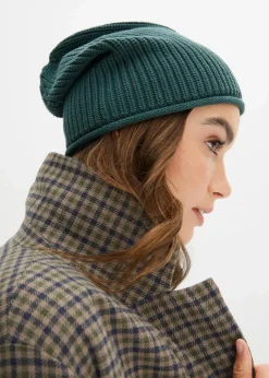 Damen bonprix Mützen, Caps & Hüte|Nachhaltigere Materialien|Mütze aus reiner Baumwolle
