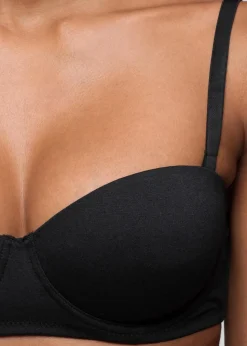 Damen bonprix Große Cups D-H|Nachhaltigere Materialien|Multiway BH mit Bügel mit Bio-Baumwolle (2er Pack)