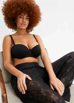 Damen bonprix Große Cups D-H|Nachhaltigere Materialien|Multiway BH mit Bügel mit Bio-Baumwolle (2er Pack)