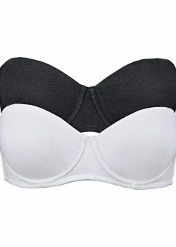 Best Multiway BH mit Bügel mit Bio-Baumwolle (2er Pack) Damen Große Cups D-H|Nachhaltigere Materialien