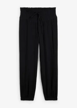 Best Musselin Hose mit Smockbund Damen Hosen|Bekleidung·Kleider