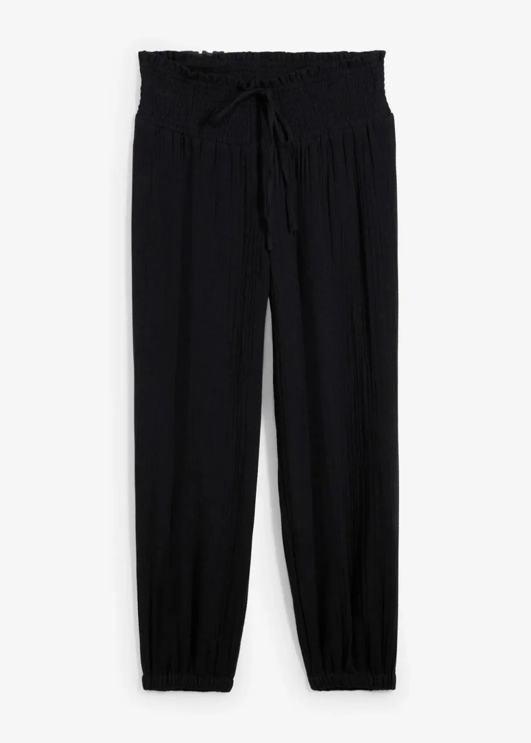 Best Musselin Hose mit Smockbund Damen Hosen|Bekleidung·Kleider