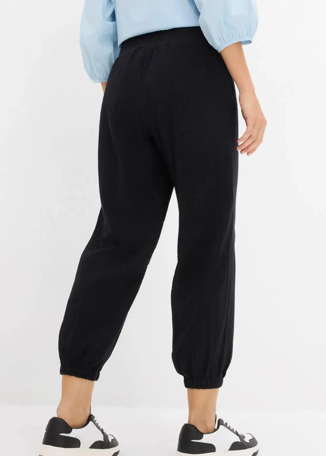 Best Musselin Hose mit Smockbund Damen Hosen|Bekleidung·Kleider
