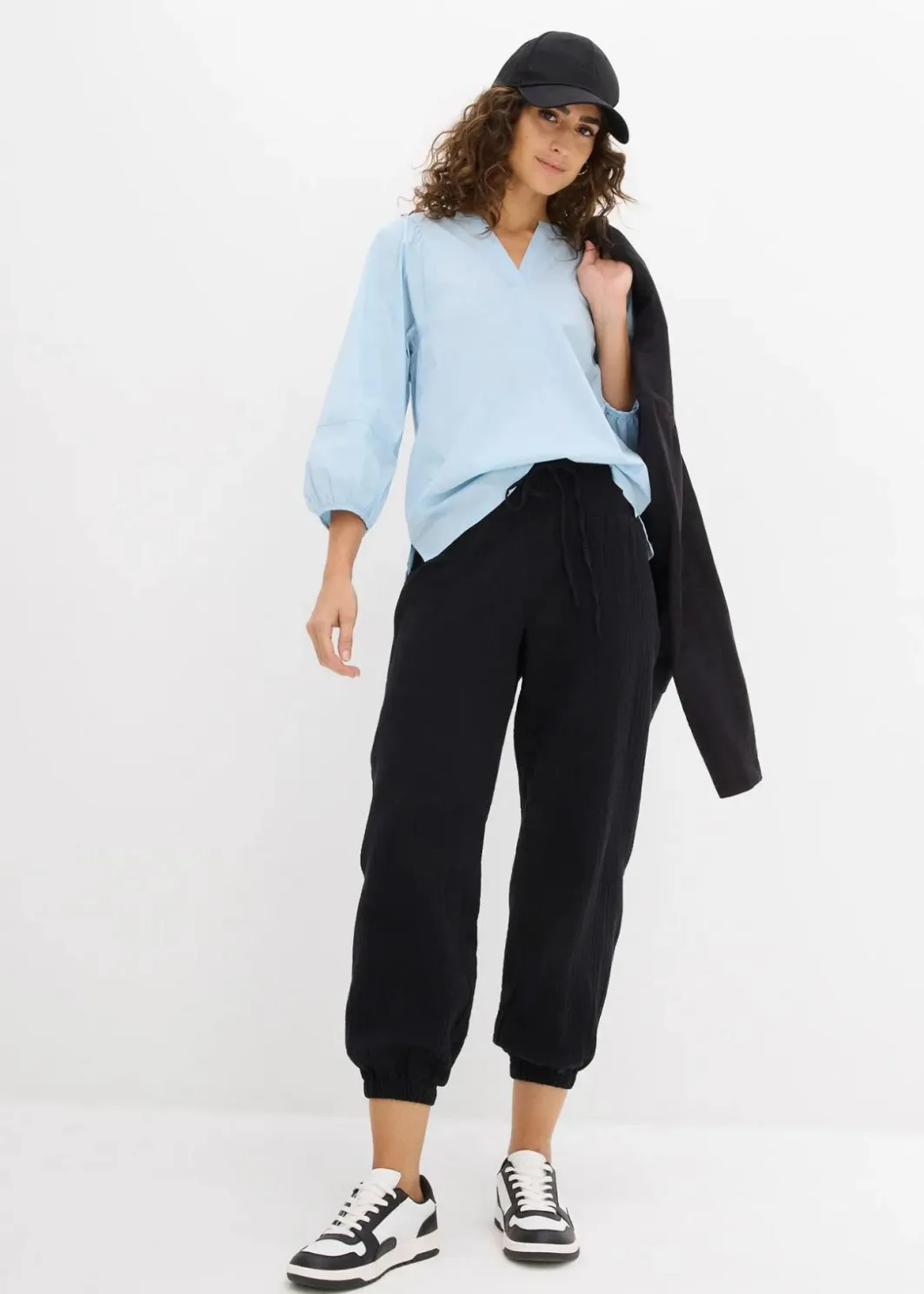 Best Musselin Hose mit Smockbund Damen Hosen|Bekleidung·Kleider