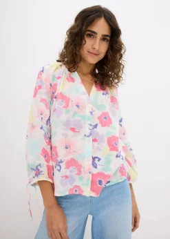 Online Musselin-Bluse aus reiner Baumwolle Damen Bekleidung·Jacken & Mäntel|Blusen & Tuniken