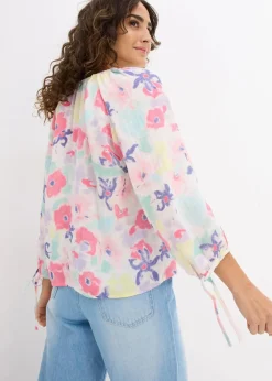 Online Musselin-Bluse aus reiner Baumwolle Damen Bekleidung·Jacken & Mäntel|Blusen & Tuniken