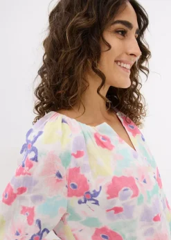 Online Musselin-Bluse aus reiner Baumwolle Damen Bekleidung·Jacken & Mäntel|Blusen & Tuniken