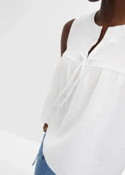 New Musselin-Blusentop Damen Shirts & Tops|Blusen & Tuniken