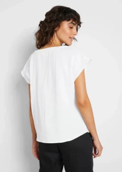 Discount Musselin-Blusentop aus reiner Baumwolle Damen Blusen & Tuniken|Bekleidung·Jacken & Mäntel