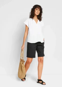 Discount Musselin-Blusentop aus reiner Baumwolle Damen Blusen & Tuniken|Bekleidung·Jacken & Mäntel