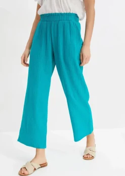 Damen bonprix Hosen|Bekleidung·Kleider|Musselin-Culotte aus Baumwolle