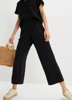 Damen bonprix Bekleidung·Kleider|Hosen|Musselin-Culotte aus Baumwolle