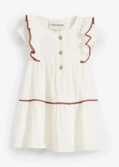 Kinder bonprix Overalls & Sets|Bio Baumwolle|Musselin-Kleid aus reiner Baumwolle
