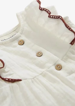 Kinder bonprix Overalls & Sets|Bio Baumwolle|Musselin-Kleid aus reiner Baumwolle