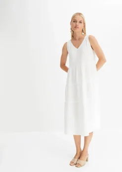 Discount Musselin-Kleid aus reiner Baumwolle Damen Bekleidung·Pullover & Strickjacken|Kleider