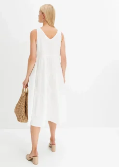 Discount Musselin-Kleid aus reiner Baumwolle Damen Bekleidung·Pullover & Strickjacken|Kleider