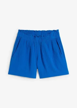 Clearance Musselin-Shorts aus reiner Baumwolle Damen Hosen|Shorts