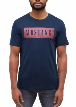Herren Mustang Jeans Große Größen|Marken|Mustang Austin T-Shirt aus reiner Baumwolle